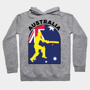 Australia Cricket Batsman Australia Flag Hoodie